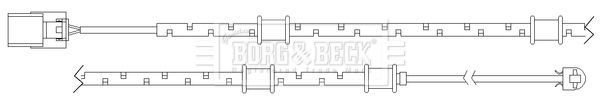 BORG & BECK Kulumisenilmaisin, jarrupala BWL3097